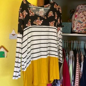 Maurices 24/7 colorblock tee